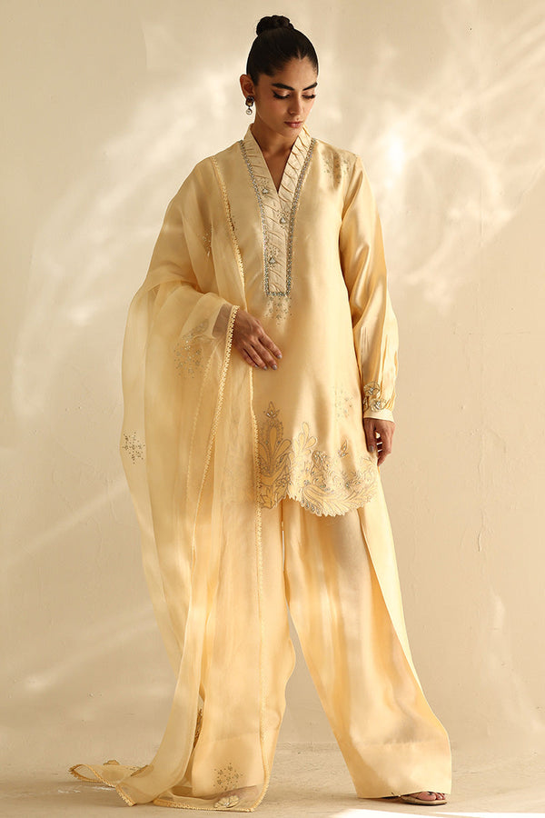 Sana Abbas | Mor Luxe | BUTTER CUP - Pakistani Designer Dress - by Sana Abbas - Type : Ladies Clothes - 100% Original at Saira Sultan