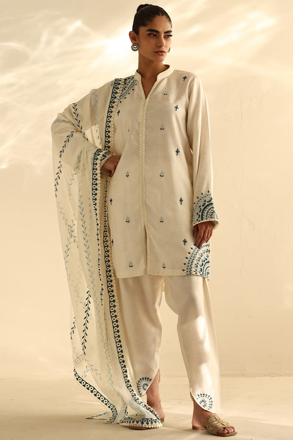 Sana Abbas | Mor Luxe | OCEANIC - Pakistani Designer Dress - by Sana Abbas - Type : Ladies Clothes - 100% Original at Saira Sultan