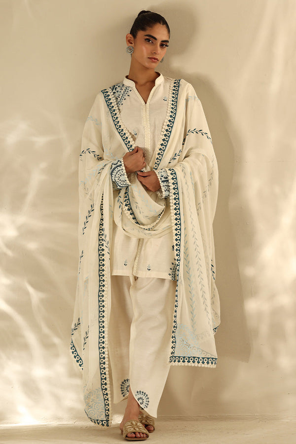 Sana Abbas | Mor Luxe | OCEANIC - Pakistani Designer Dress - by Sana Abbas - Type : Ladies Clothes - 100% Original at Saira Sultan