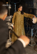 Asim Jofa | Festive Collection 25 | AJLF-15 XL mendhi Chiffon