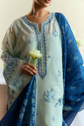 Zara Shahjahan | Coco Eid Edit | Isle-D10 L Ice Blue Lawn