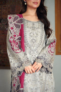 Imrozia Premium | Meeras Luxury Eid 25 | I-228 ZAREEN M Pastel Gray Organza
