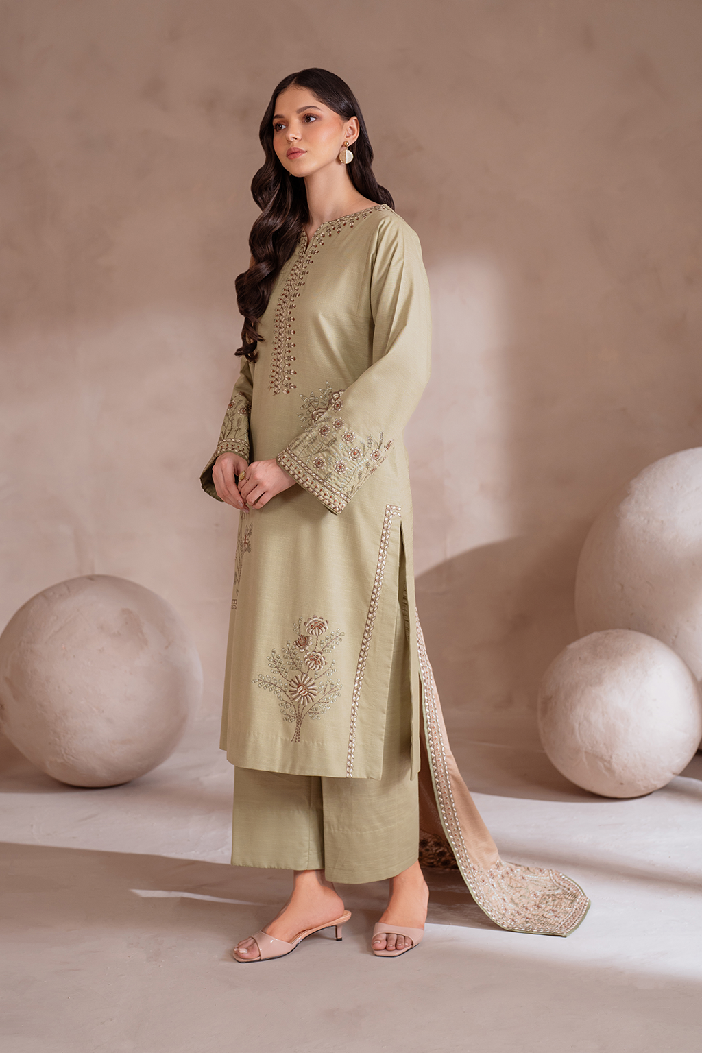 Iznik | Exclusive Winter | UE-359 XL Sand Khaddar