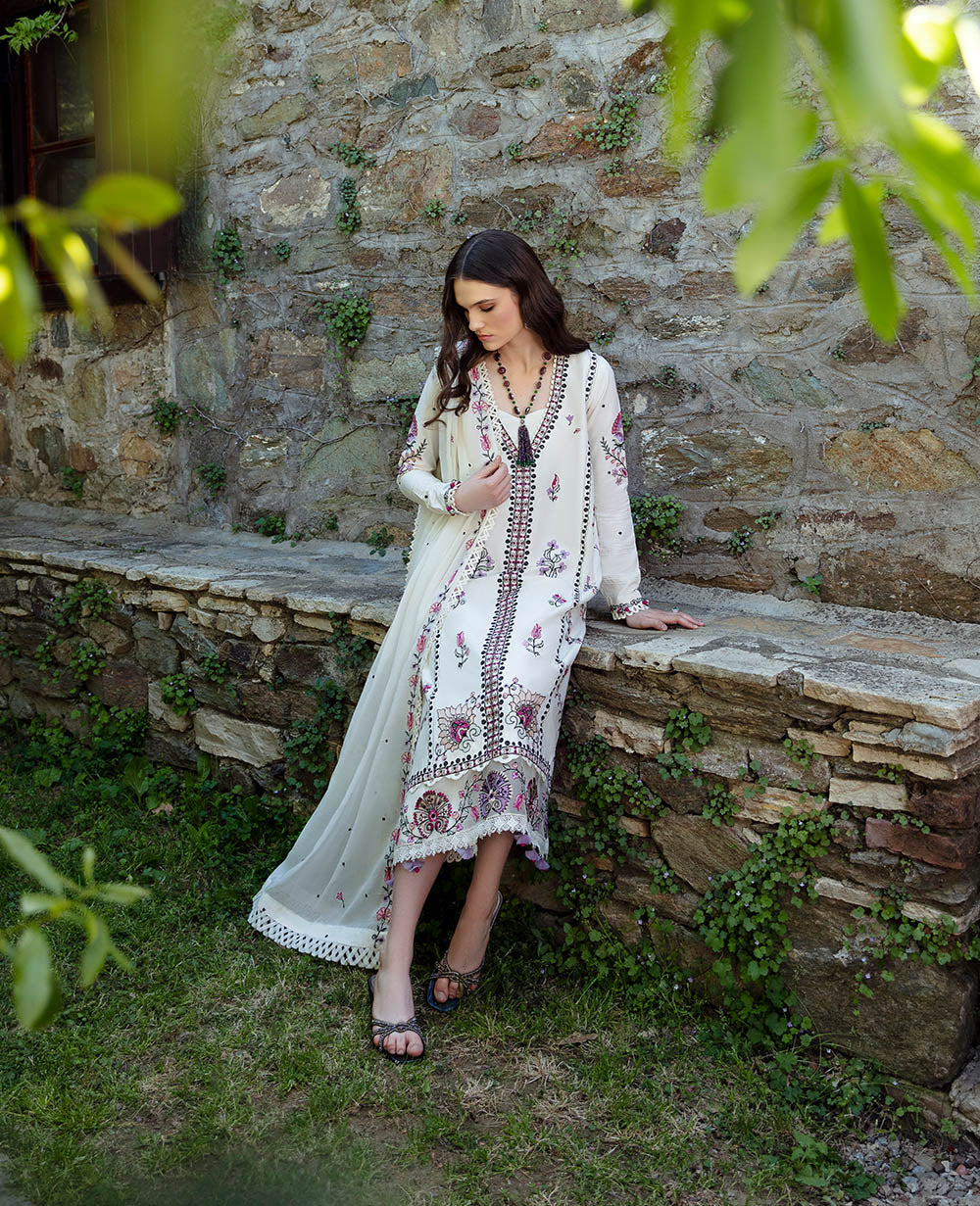 Republic Womenswear | Aylin Summer Lawn 24 | Muguet (D1-B) -  Republic Womenswear Luxury -  Saira Sultan