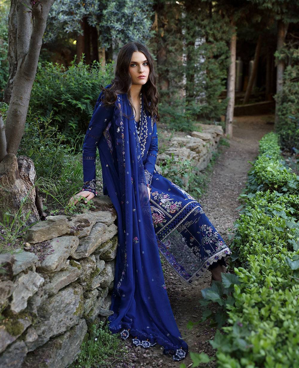 Republic Womenswear | Aylin Summer Lawn 24 | Camellia (D3-A) - Pakistani Designer Dress - by Republic Womenswear | Type: Luxury - 100% Original at Saira Sultan