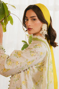 Ayzel | Armelia Printed Lawn 25 | Cyrilla M Off White Lawn