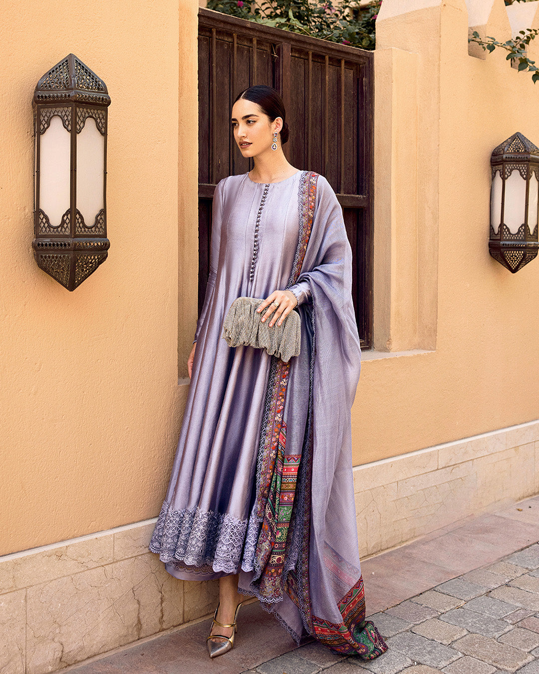 Faiza Saqlain | Carmela Luxury Pret | Mersera S Mauve Silk
