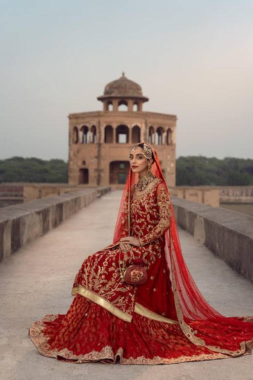 Maya | Wedding Formal Ulfat | SURKH - Pakistani Designer Dress - by Maya | Type: Bridal - 100% Original at Saira Sultan