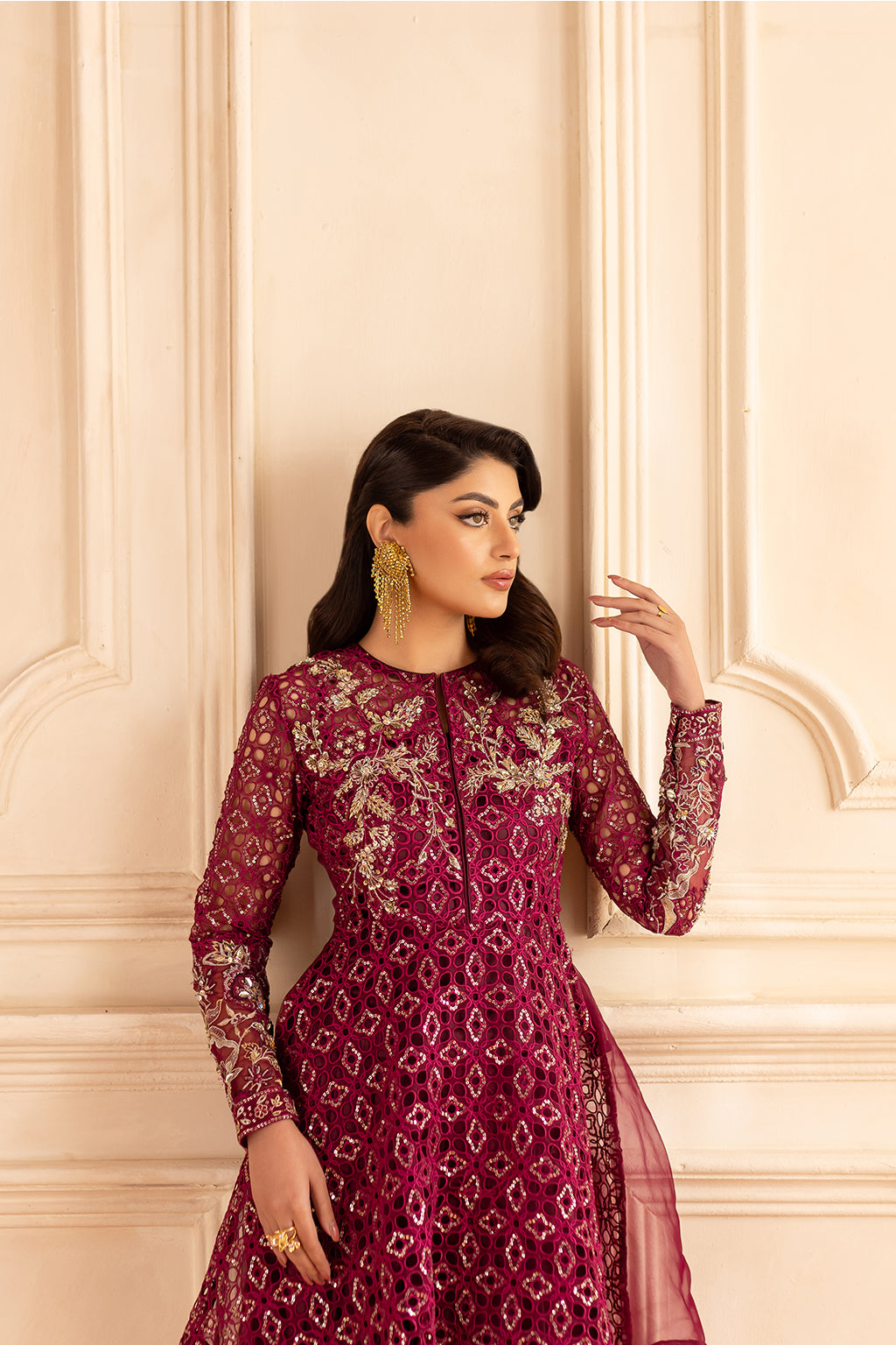 Vanya | Marlene Formals | ML-09 XL Magenta Organza