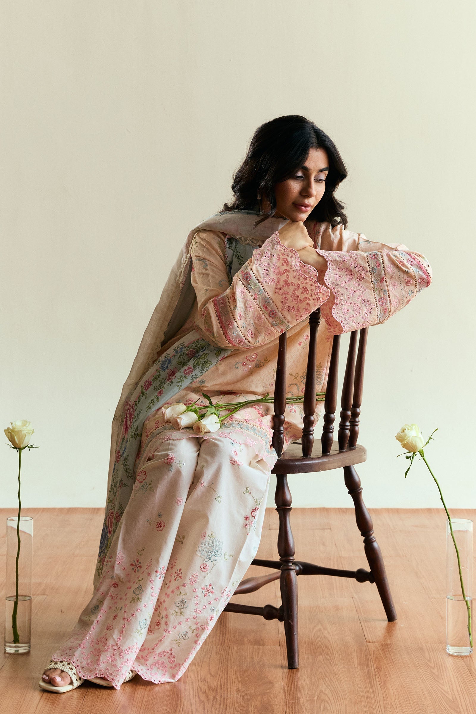 Zara Shahjahan | Coco Eid Edit | Lumen-D7 XL Ivory Jacquard