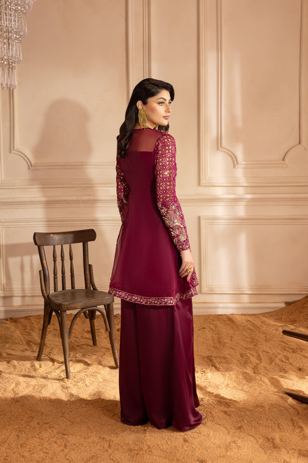 Vanya | Marlene Formals | ML-09 XS Magenta Organza