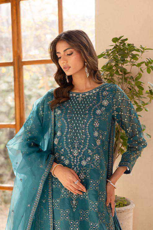 Emaan Adeel | Noore Festive Formals | MEHRIN L Zinc Organza