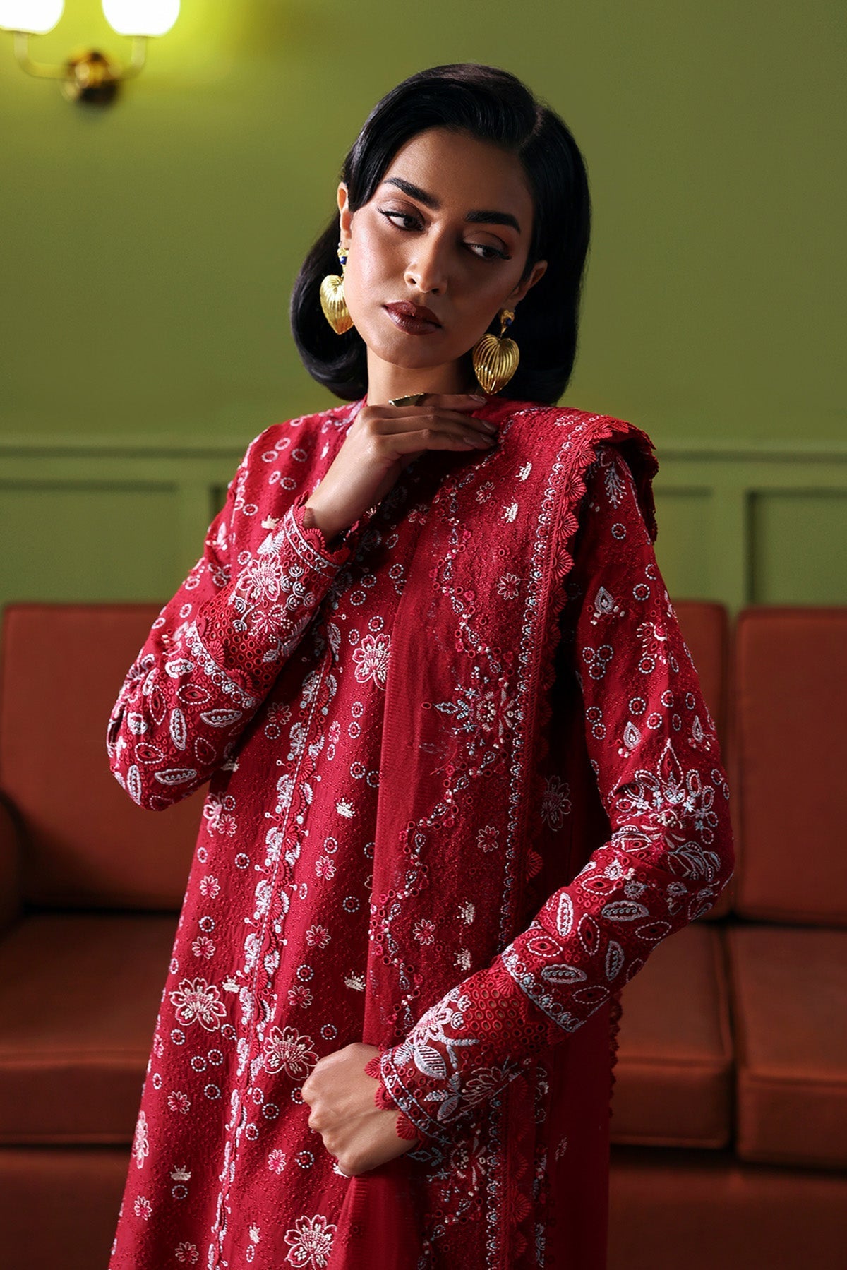 Afrozeh | Rhythm RTW | Melodia M Haute Red Lawn