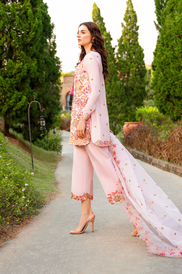 Enzo | Leia Silk Pret | Lauren L Light Pink Korean Raw Silk