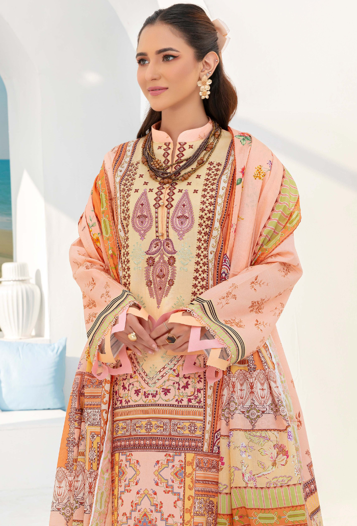 Humdum | Saira Bano Lawn 24 | D10 -  HumDum Casuals -  Saira Sultan