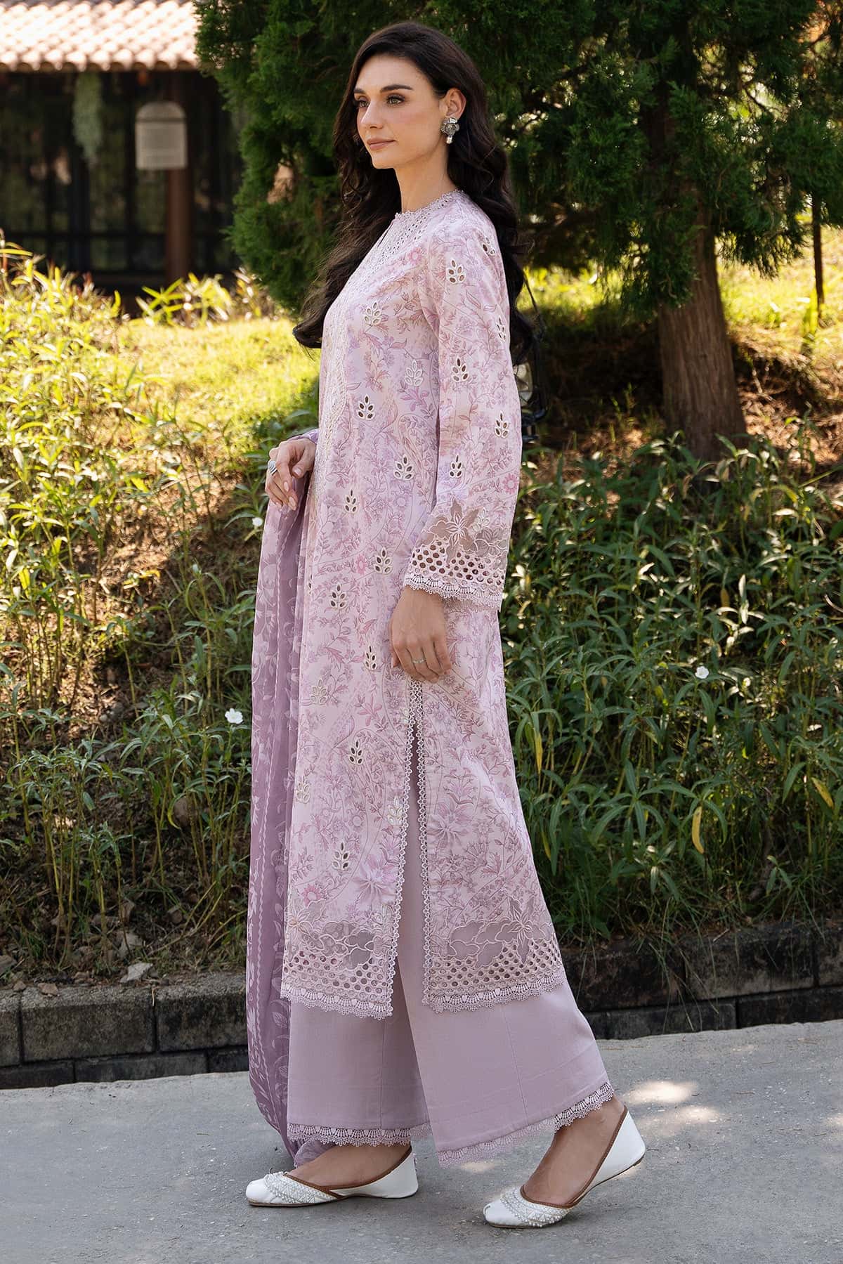 Afrozeh | Damask The Holiday Edit 25 | Lunetta B XL Lilac Lawn