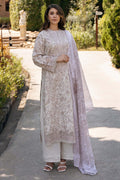 Afrozeh | Damask The Holiday Edit 25 | Lunetta A XS Off White Lawn