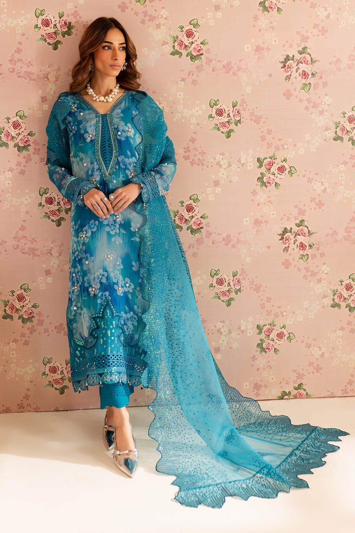 Nureh | Ballerina Formals | NU2-158 XS Sky Blue Chiffon