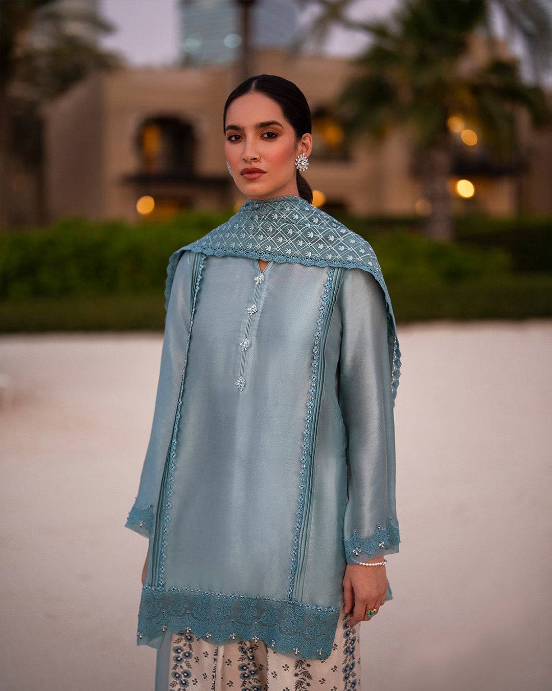 Faiza Saqlain | Zurina Luxury Pret | Venilia - Pakistani Designer Dress - by Faiza Saqlain | Type: Luxury - 100% Original at Saira Sultan
