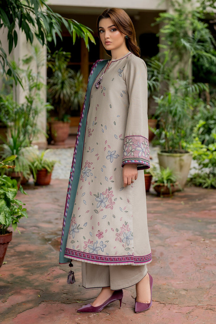Jazmin | Winter Edition 24 | KHADDAR UW-0052 - Pakistani Designer Dress - by Jazmin | Type: Luxury - 100% Original at Saira Sultan