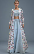 Threads and Motifs | Formal Dresses 25 | Embroidered Blouse With Skirt And Printed Jacket - Pakistani Designer Dress - by Threads and Motifs - Type : Ladies Clothes - 100% Original at Saira Sultan
