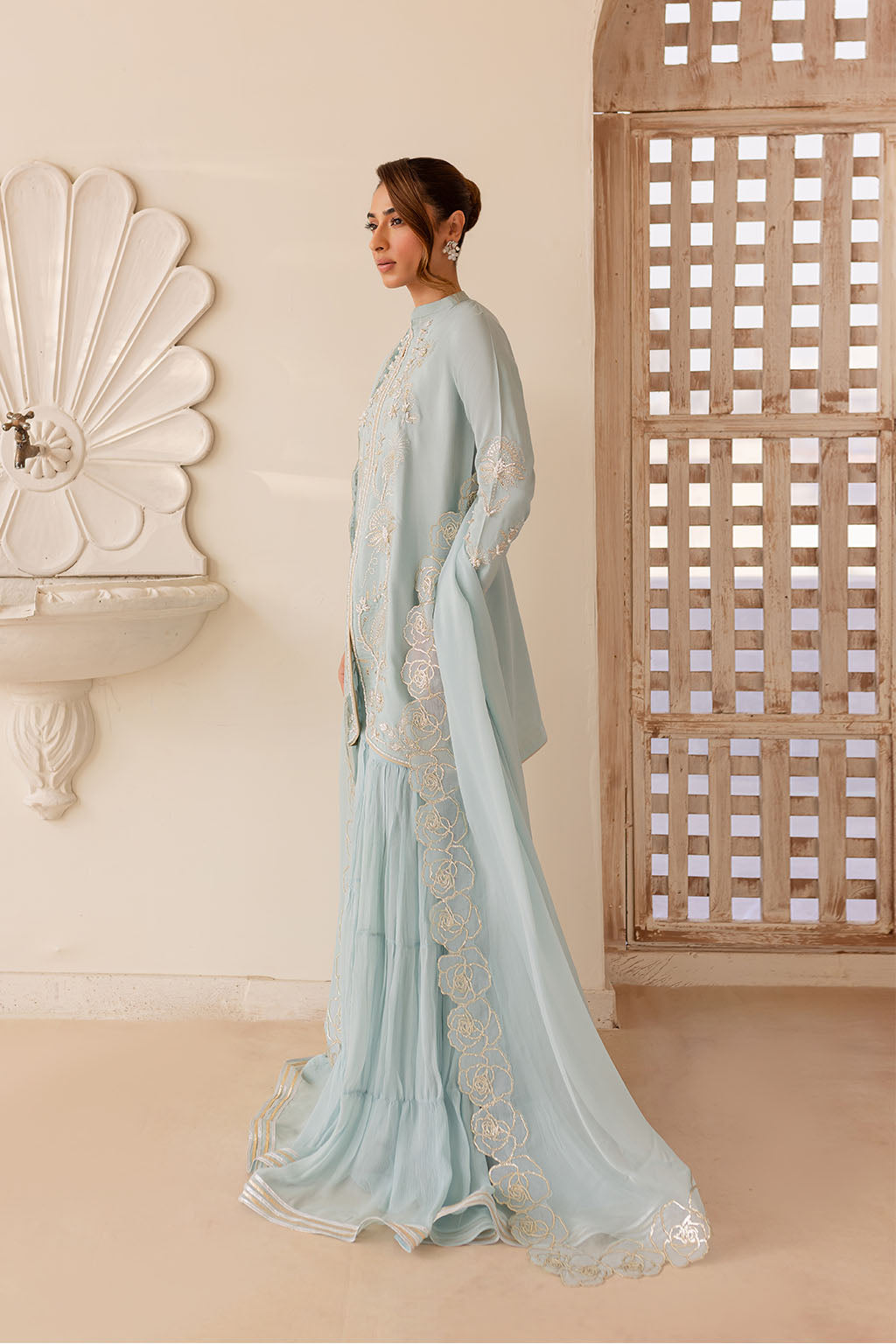 Vanya | Veranda Fromals | VR-04 XL Light Blue Silk