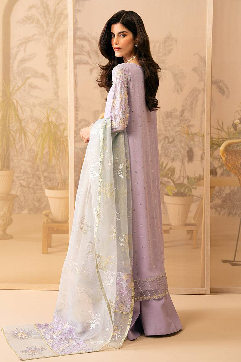 Cross Stitch | Luxe Atelier 24 | LILAC LUSTER - Pakistani Designer Dress - by Cross Stitch | Type: Luxury - 100% Original at Saira Sultan