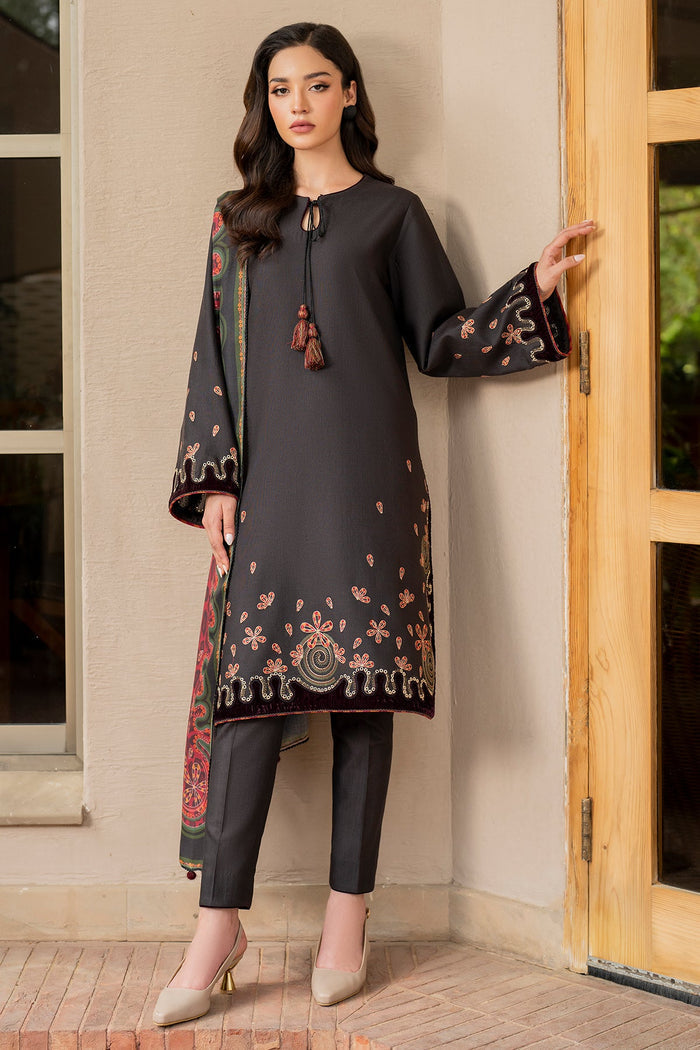Jazmin | Winter Edition 24 | KHADDAR UW-0047 - Pakistani Designer Dress - by Jazmin | Type: Luxury - 100% Original at Saira Sultan