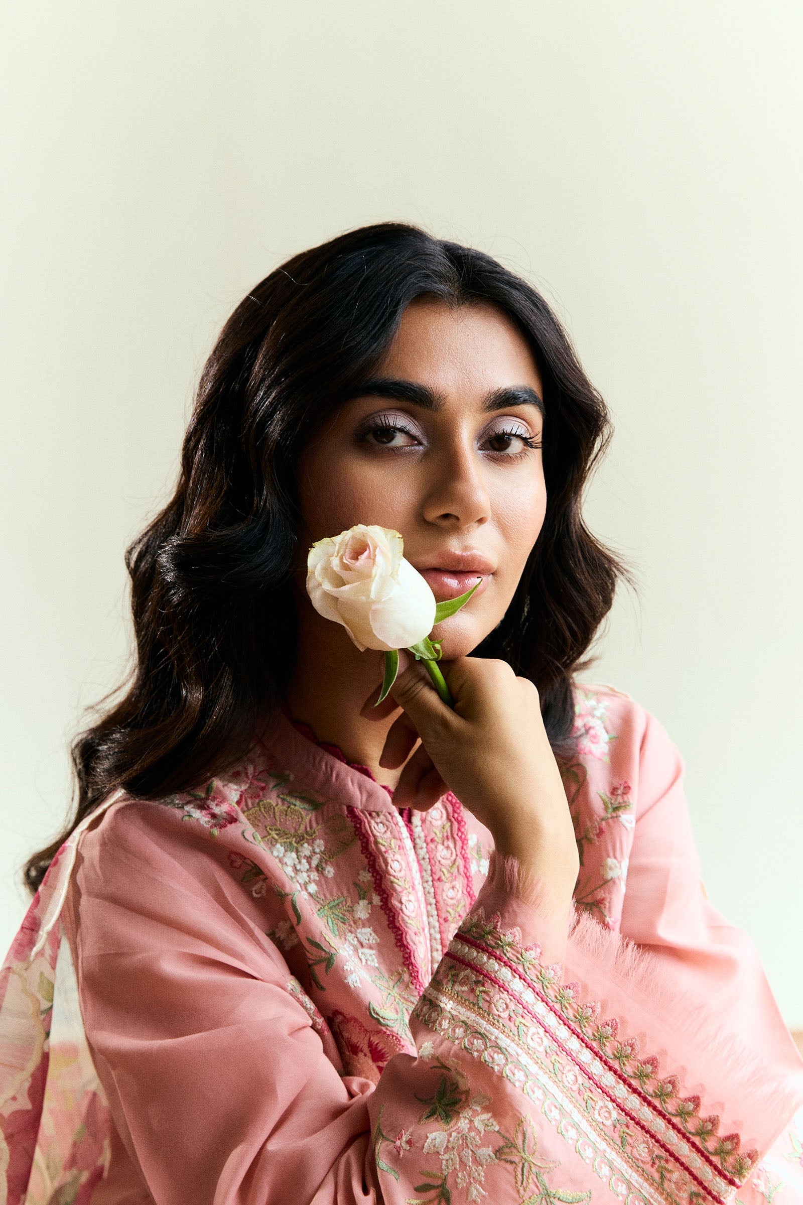 Zara Shahjahan | Coco Eid Edit | Sable-D9 XL Ash Pink Lawn