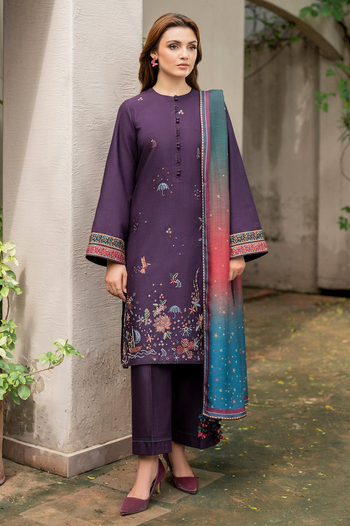 Jazmin | Winter Edition 24 | KHADDAR UW-0050 - Pakistani Designer Dress - by Jazmin | Type: Luxury - 100% Original at Saira Sultan