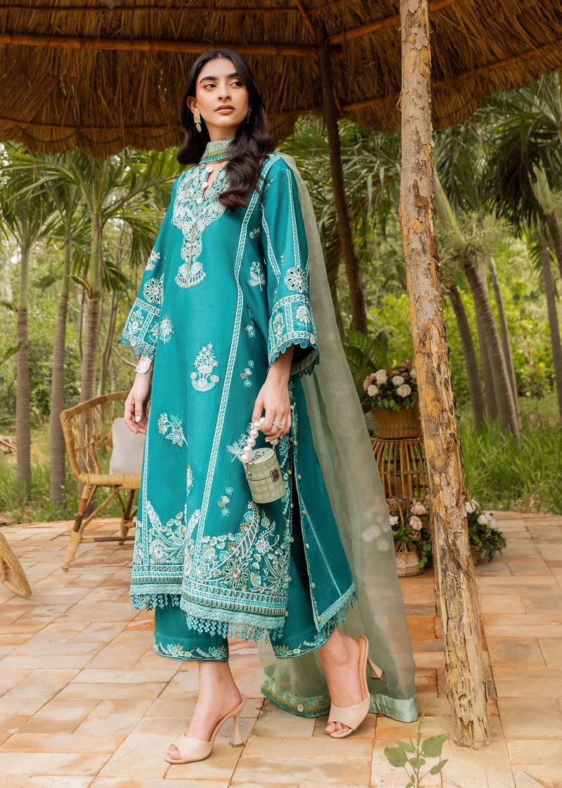 Sadaf Fawad Khan | Lawn 24 | Faizah (A) - Pakistani Designer Dress - by Sadaf Fawad Khan | Type: Luxury - 100% Original at Saira Sultan