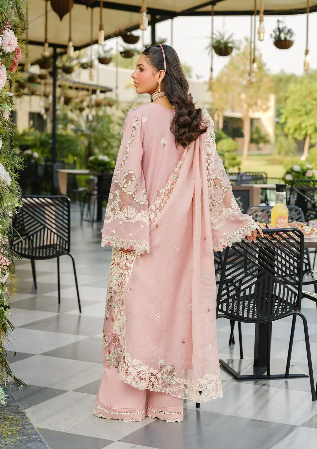 Elaf Premium | Luxury Lawn 25 | ELH-3B OH MY ROSE XS Tea Pink Lawn
