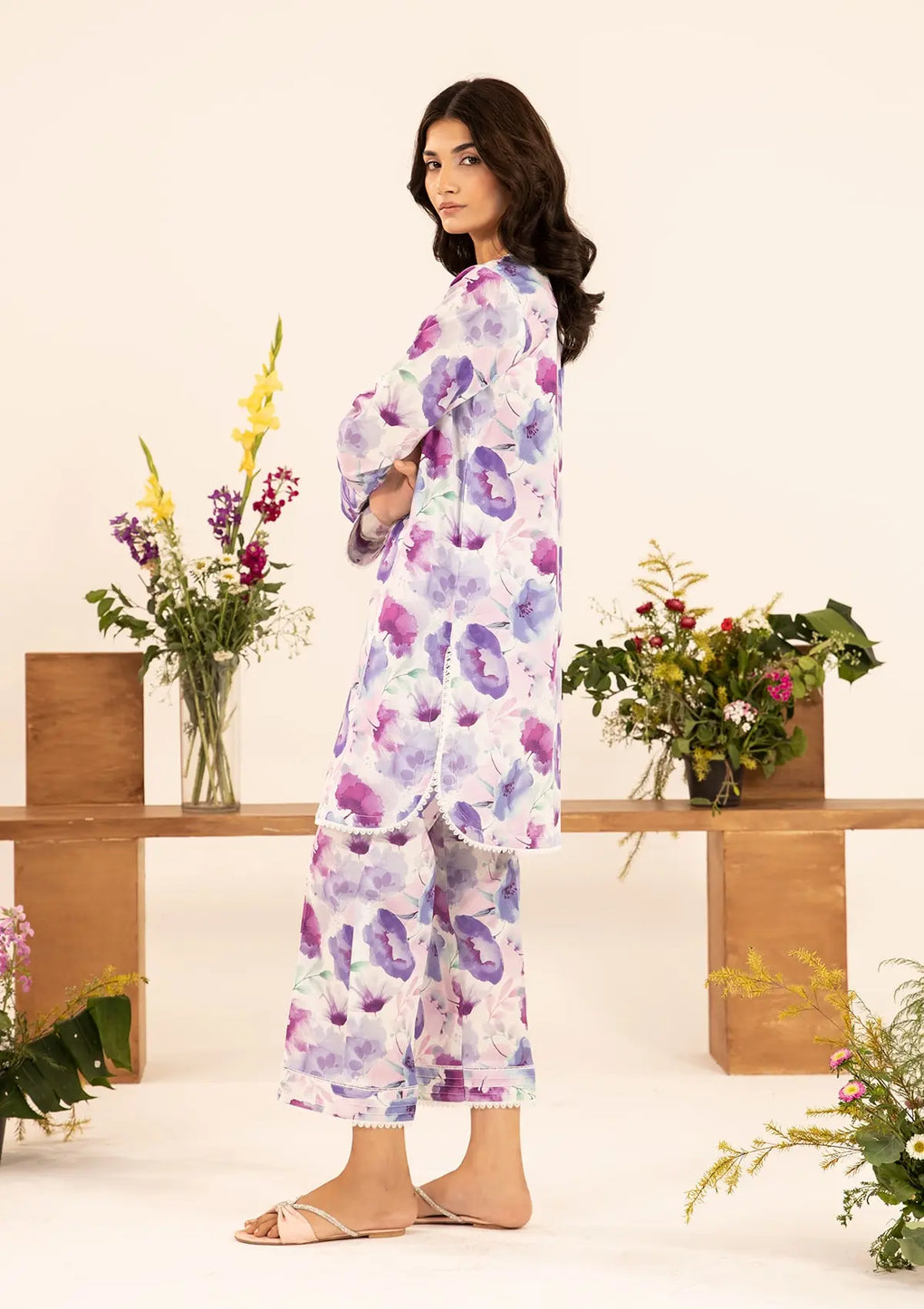 Elaf Premium | Pret 25 | EPT-8A REVE S Pale Pink Lawn