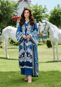Elaf Premium | Luxury Lawn 25 | ELH-2A ZIVA XS Royal Blue Lawn