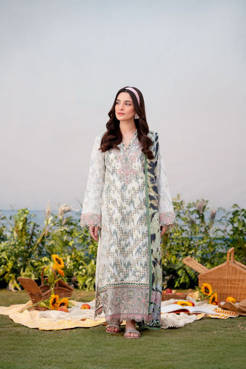 Aabyaan | Shezlin Chikankari Ramadan Edit 25 | YELDA (AR-12) XS Off White Lawn