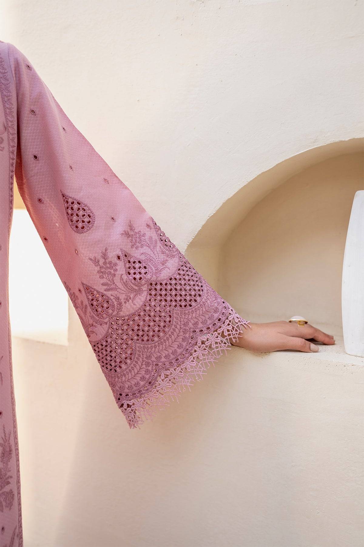 Jazmin | Irish Lawn SS 24 | D1 - Pakistani Designer Dress - by Jazmin | Type: Luxury - 100% Original at Saira Sultan
