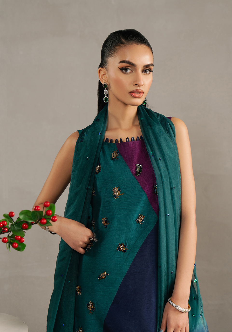 Zarqash | Silk Edit | ZQS 024 STARLETTE M Blue Raw Silk