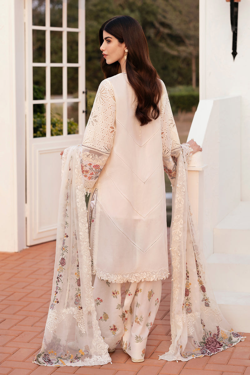 Baroque | Eid Lawn 25 | EL-D06 S Off White Lawn