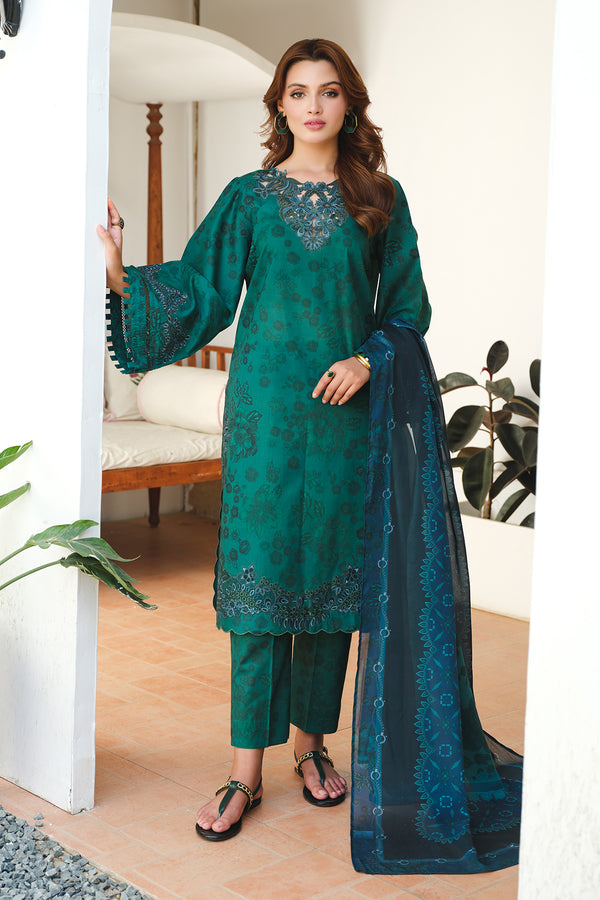 Baroque | Luxury Pret 24 | LAWN UF-646 - Pakistani Designer Dress - by Baroque | Type: Luxury - 100% Original at Saira Sultan