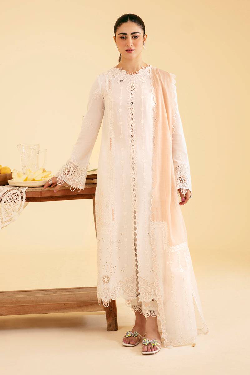 Qalamkar | Qlinekari Luxury Lawn | SQ-07 CARMIN - Pakistani Designer Dress - by Qalamkar | Type: Luxury - 100% Original at Saira Sultan