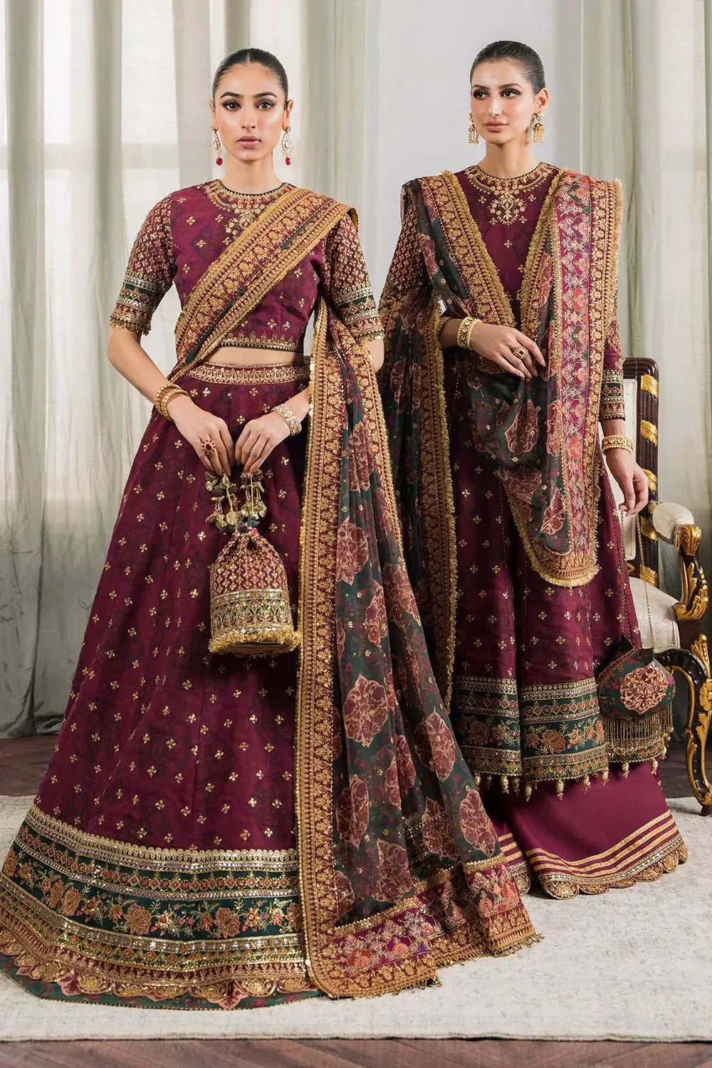 Baroque | Chantelle Embroidered Collection | CH12-03 - Pakistani Designer Dress - by Baroque | Type: Bridal - 100% Original at Saira Sultan