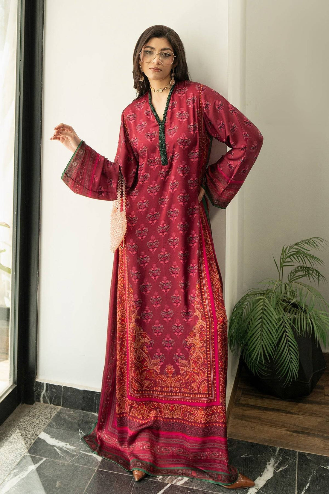 Erum Khan | Eid Edit 25 | Berry Babe - Pakistani Designer Dress - by Erum Khan | Type: Ladies Clothes - 100% Original at Saira Sultan