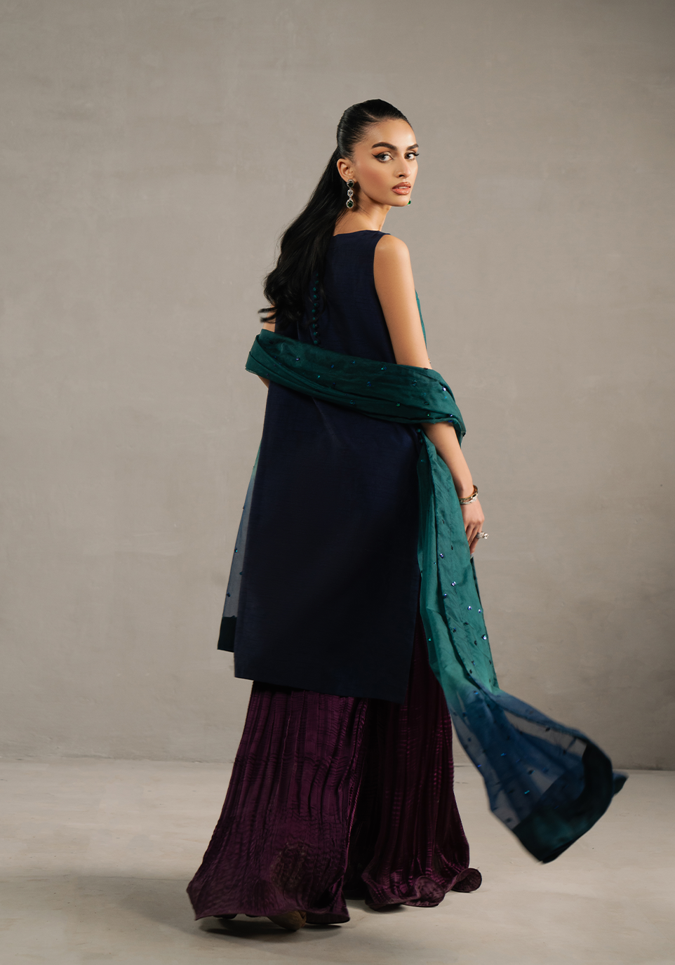 Zarqash | Silk Edit | ZQS 024 STARLETTE S Plum Raw Silk