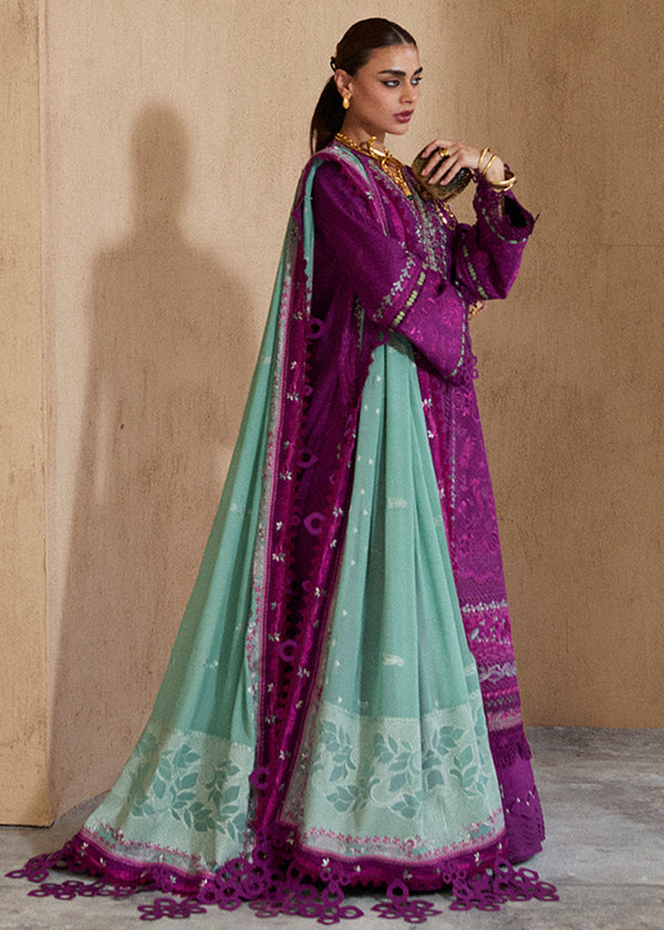 Suffuse | Eid Lawn 25 | OIRA XS Plum Organza