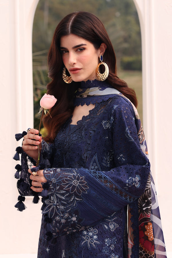 Baroque | Eid Lawn 25 | EL-D07 L Navy Blue Lawn