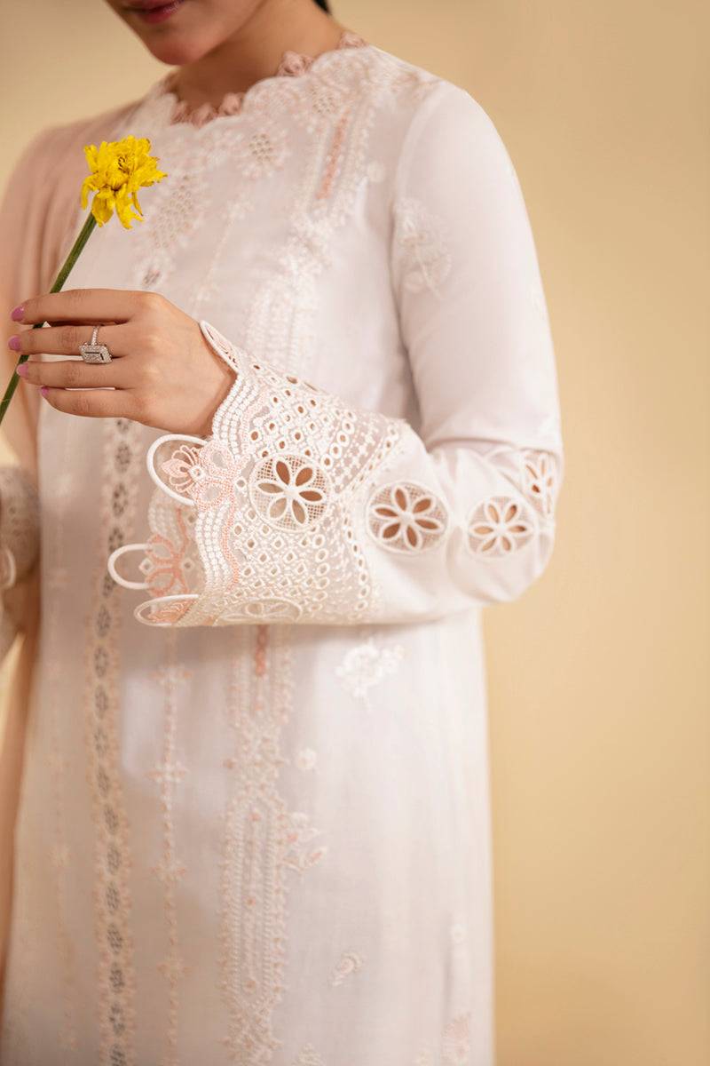 Qalamkar | Qlinekari Luxury Lawn | SQ-07 CARMIN - Pakistani Designer Dress - by Qalamkar | Type: Luxury - 100% Original at Saira Sultan