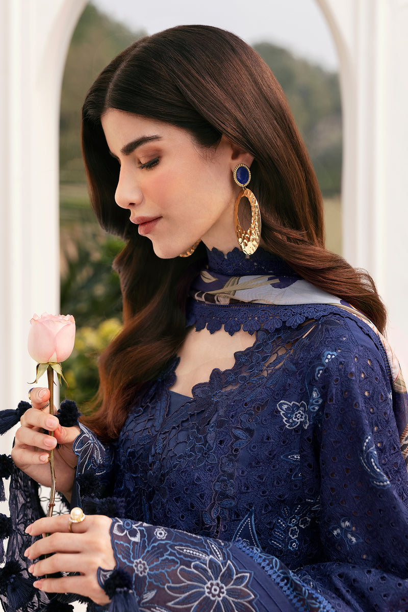 Baroque | Eid Lawn 25 | EL-D07 M Navy Blue Lawn
