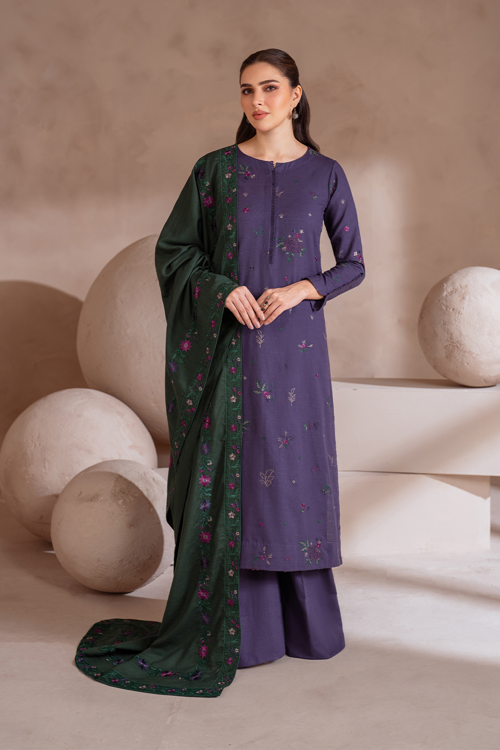 Iznik | Exclusive Winter | UE-366 XS Purple Khaddar