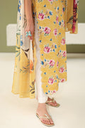 Baroque | Eid Printique | EMBROIDERED PRINTED LAWN UF-4182 M Lime Yellow Lawn