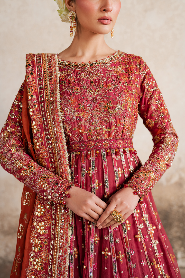 Iznik | Luxury Chiffon | ILC-07 XL Red Silk